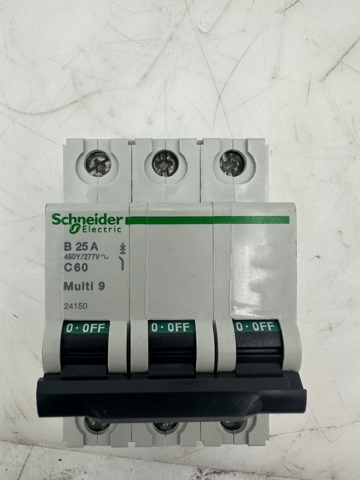 SCHNEIDER ELECTRIC 24150 Circuit Breaker B Curve 3-Pole 25A Multi9 C60 NEW OEM