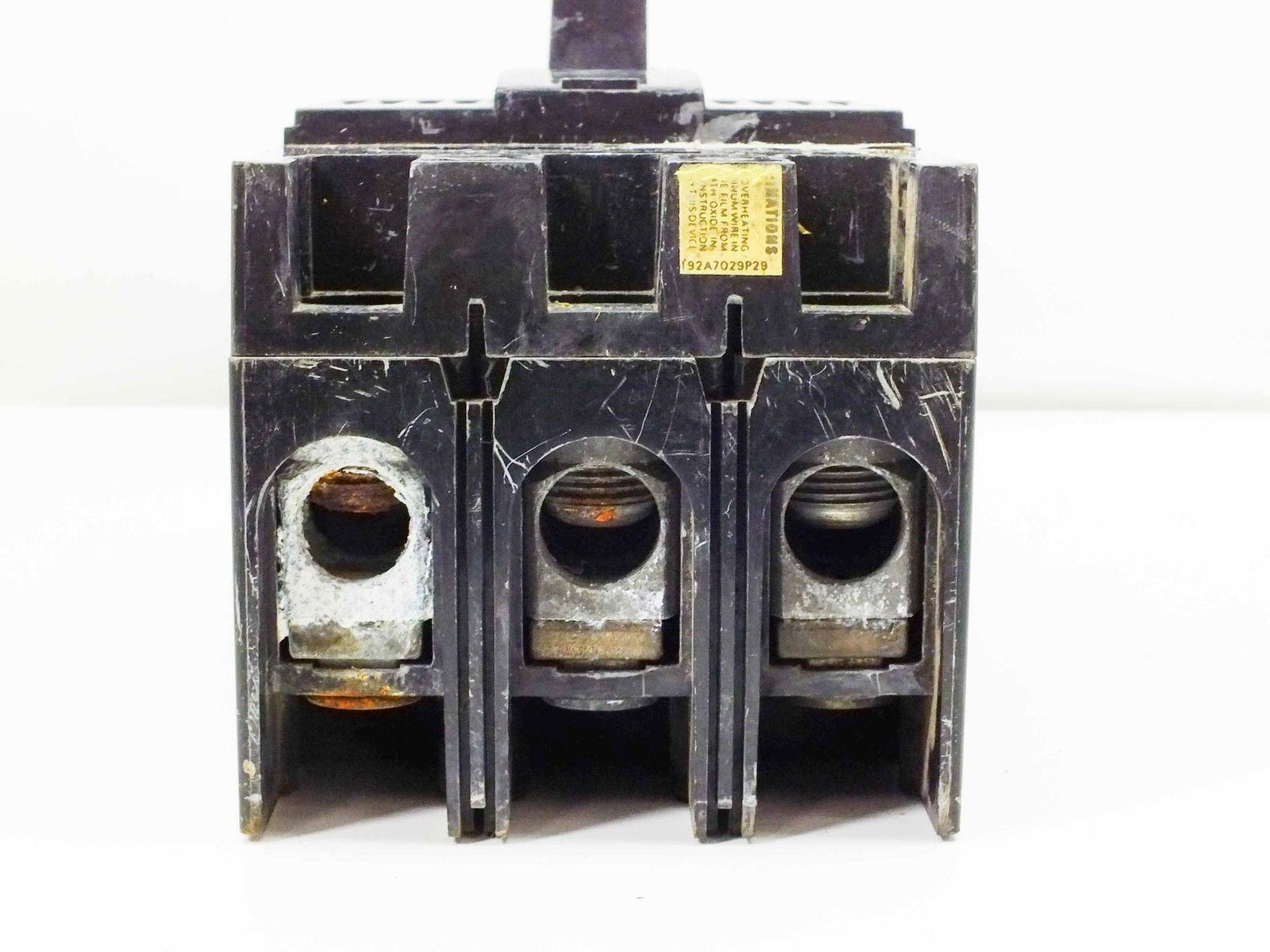 Unbranded Large Heavy Duty Circuit Breaker 3-Pole – Unknown Trip Current Used
