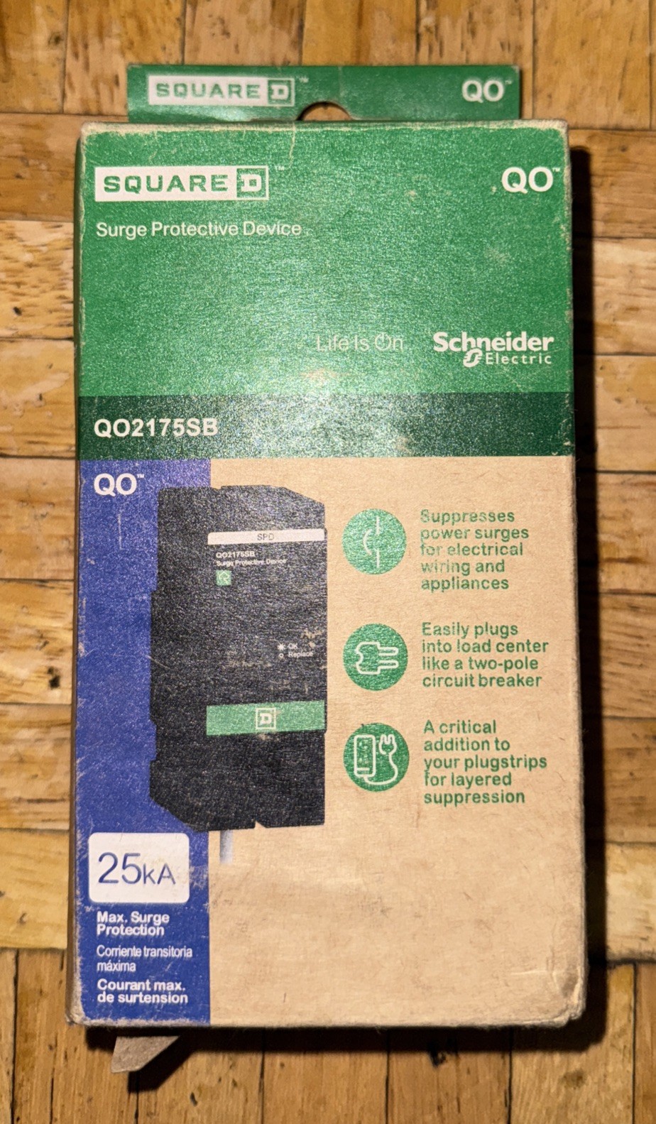 Square D QO2175SB Surge Breaker – Surge Protective Device