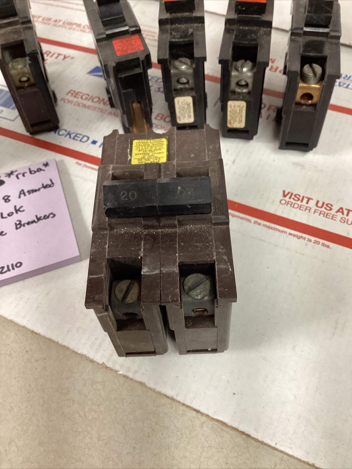 Lot/8 Asrt FPE Stab-Lok Type NA THICK Circuit Breaker/s NA220 NA130 NA140 NA150