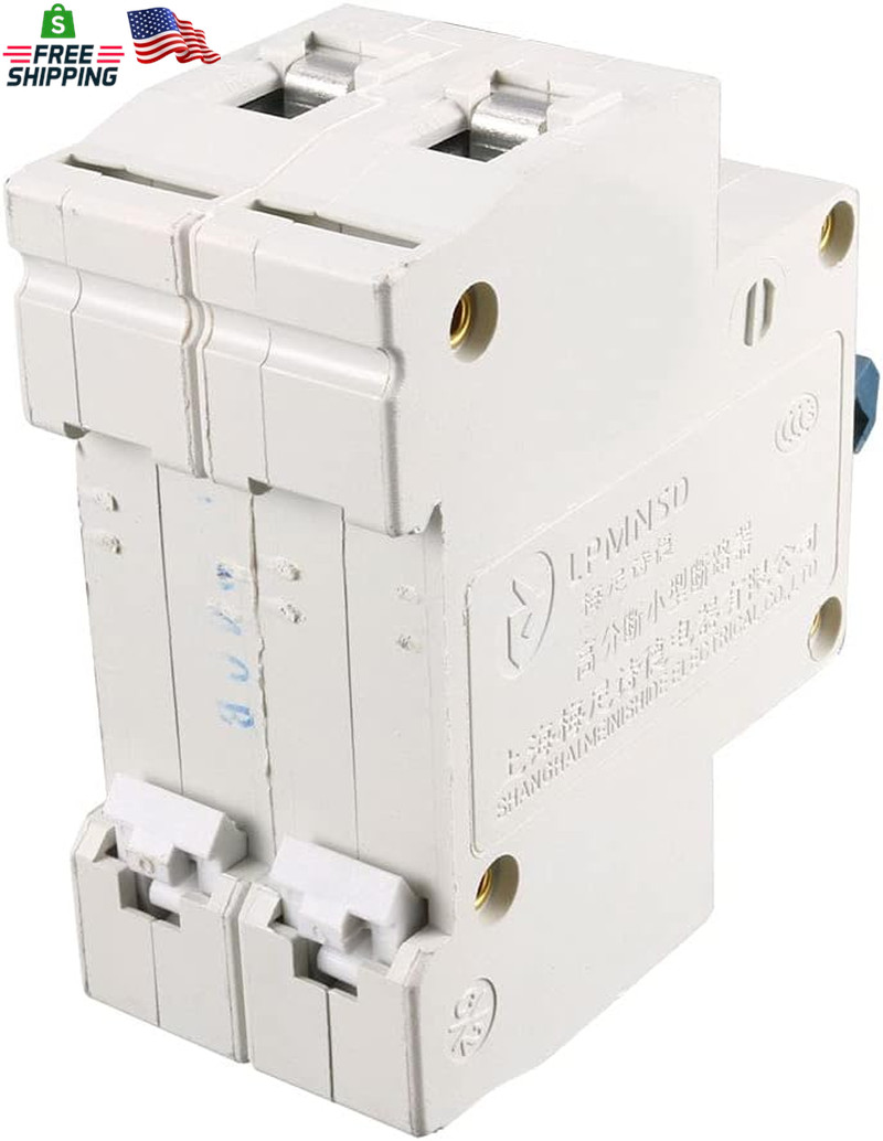 AC 230V/400V 40A ON/OFF Switch Double Pole Mini Circuit Breaker 6000A