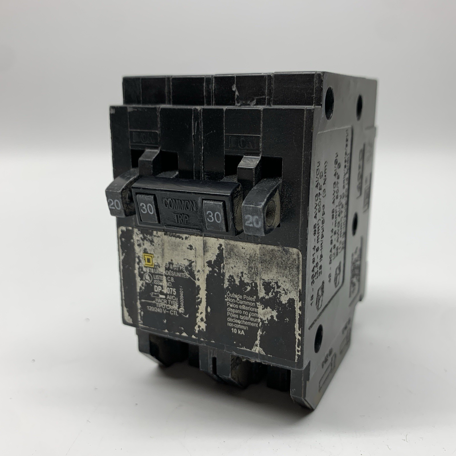 Homeline 2-20 Amp Single-Pole 1-30 Amp 2-Pole Quad Tandem Circuit Breaker