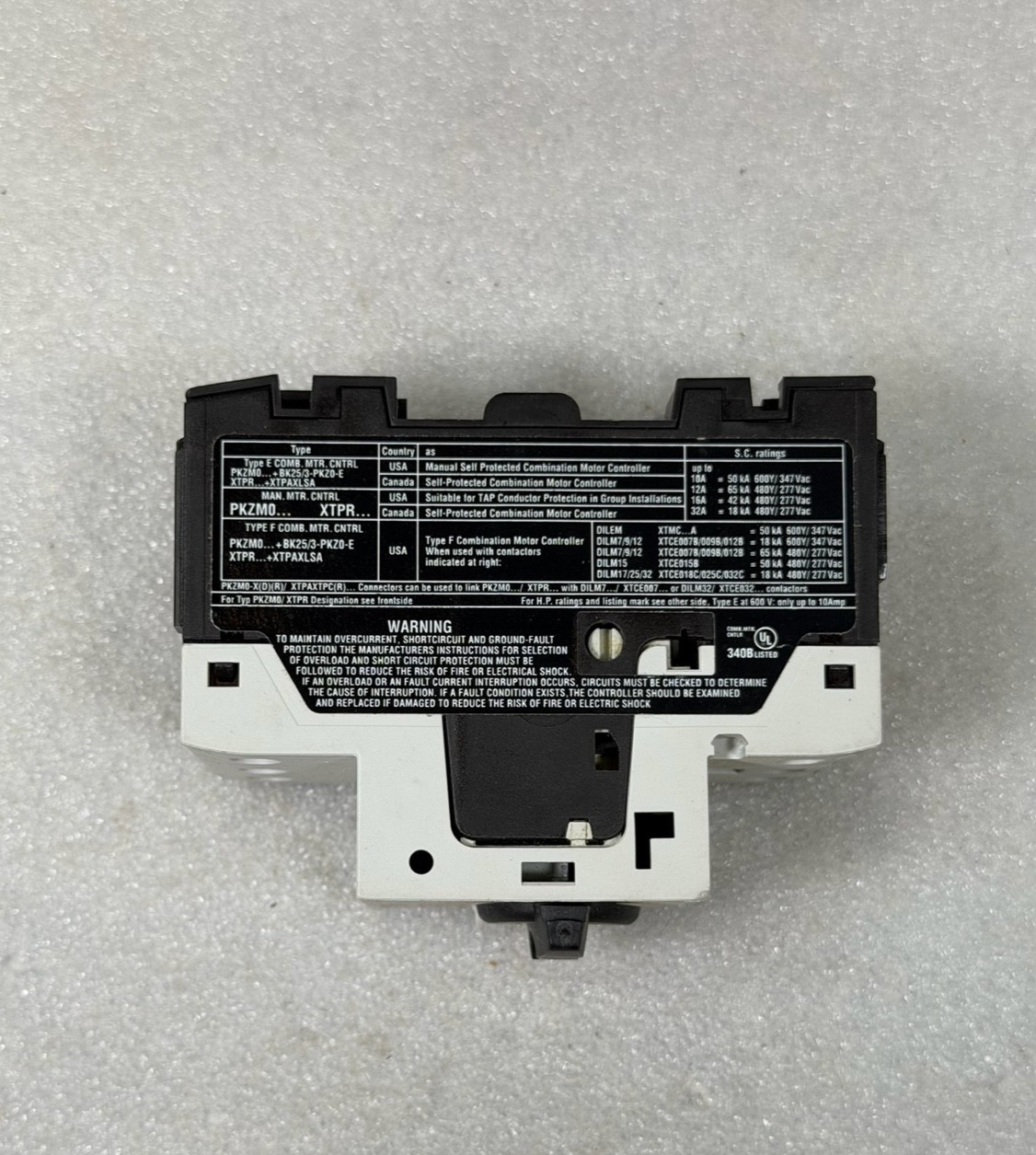 Eaton PKZM0-2,5 /AK XTPR2P5BC1 Motor-Protective Circuit-Breaker