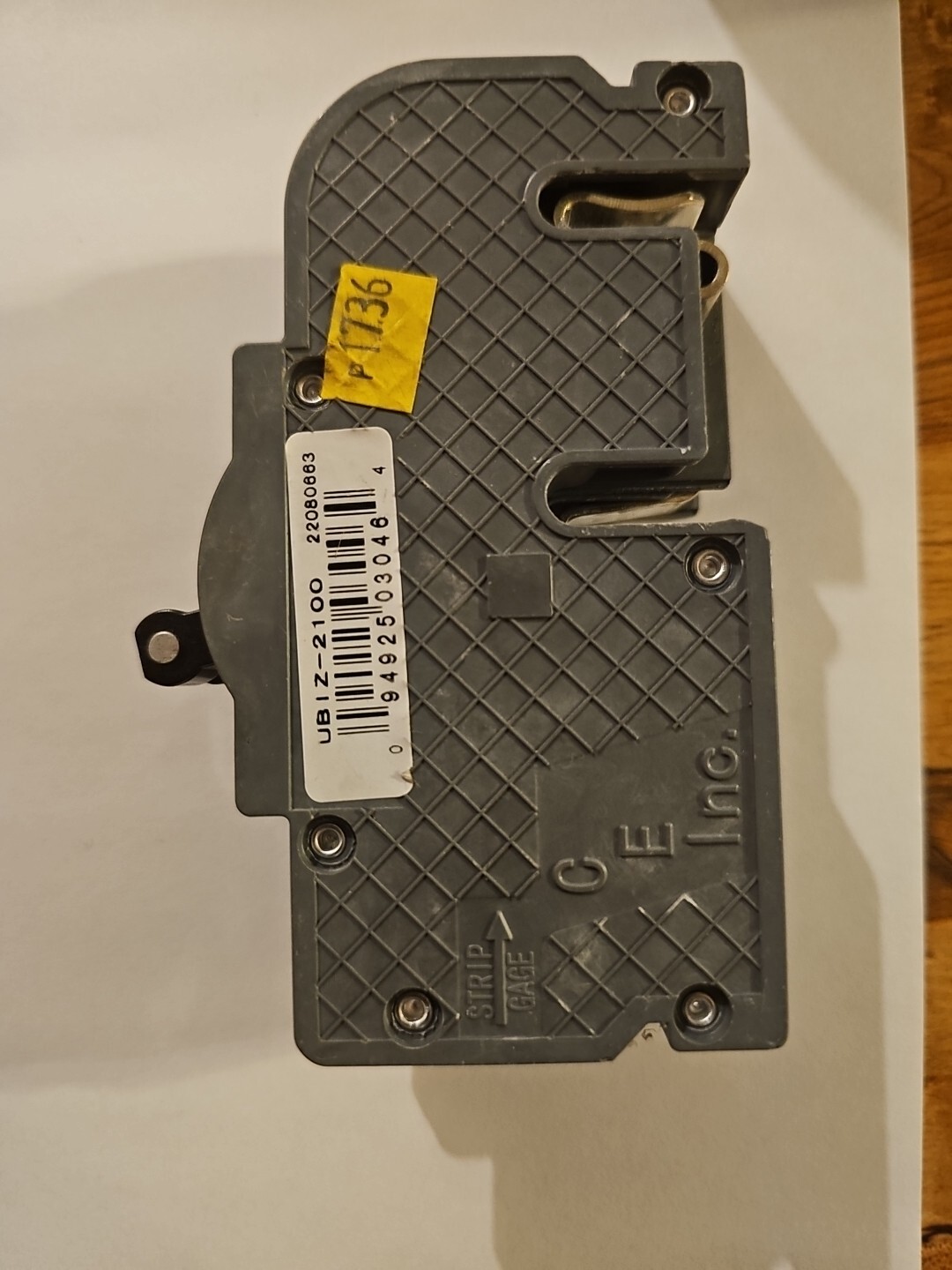 Zinsco Model: UBIZ-2100-1 Double Pole 100Amp Breaker, Connecticut Electric