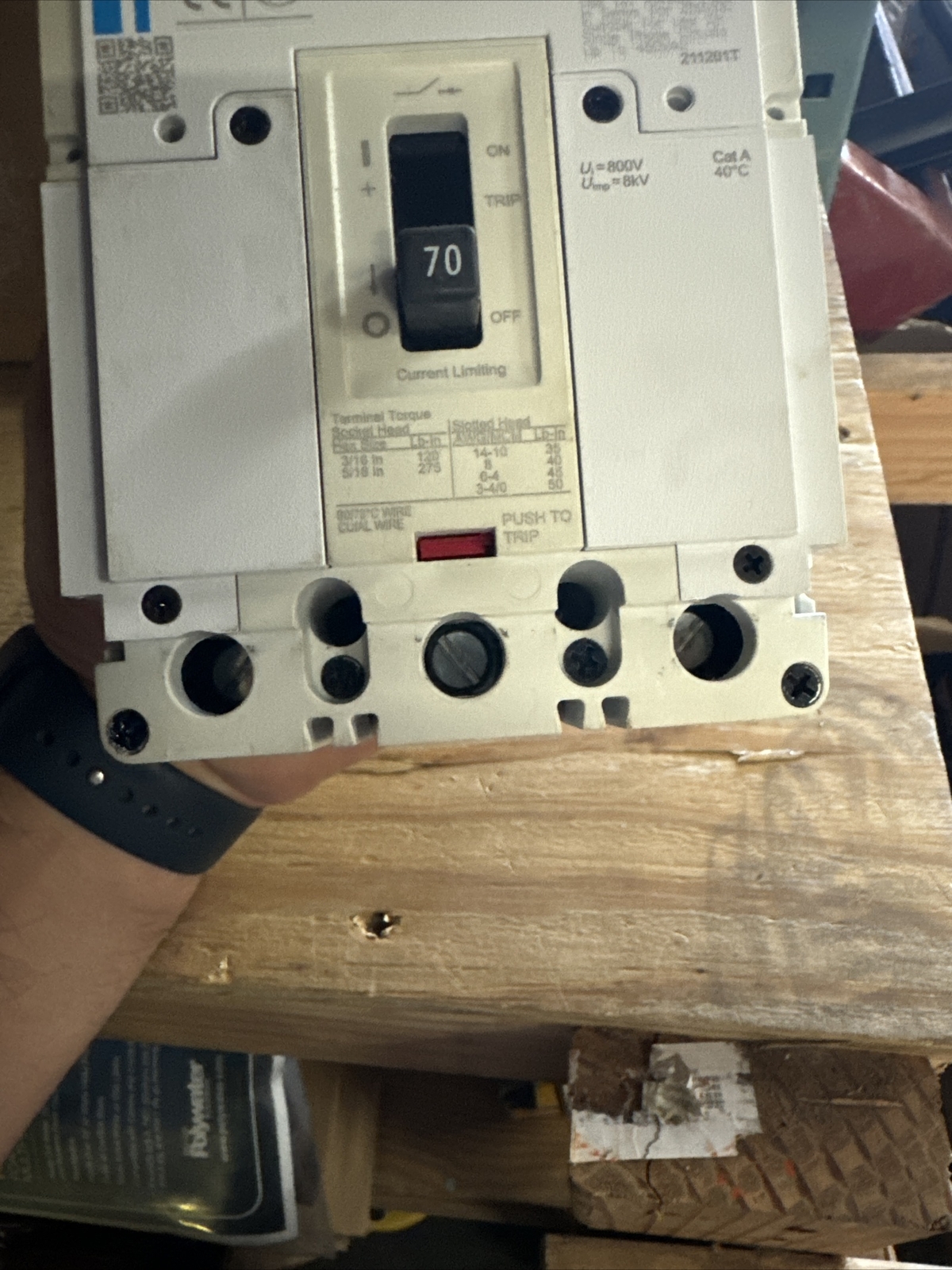 Eaton PDG23M0070TFFL 70A 240-600V Circuit Breaker – White