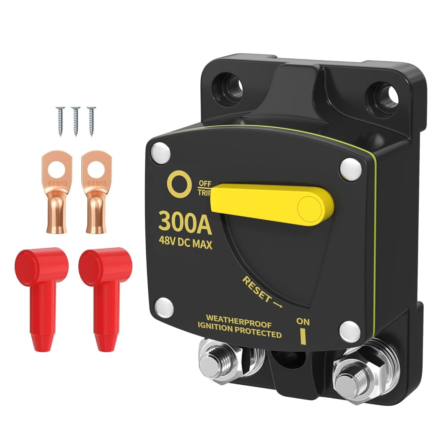 300 Amp Circuit Breaker 12V Automotive Replacement Circuit Breaker Switches &…
