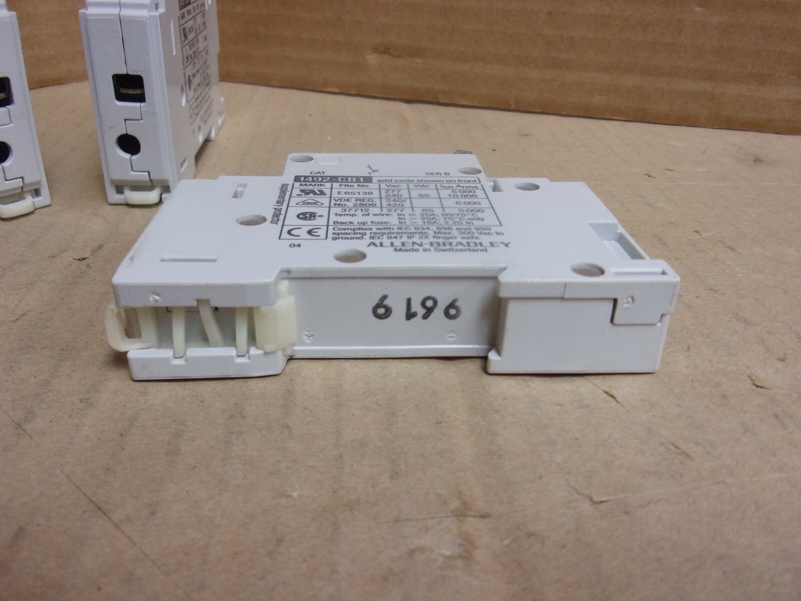 Allen Bradley Circuit Breaker , 1492-CB1 G300 , 1 pole , 30 amp, Lot of 4 , used