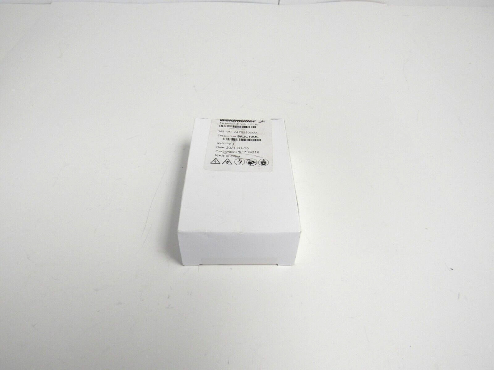 Weidmuller 2478150000 Circuit Breaker Thermal Magnetic 10A 480V AC 125V DC 75-2
