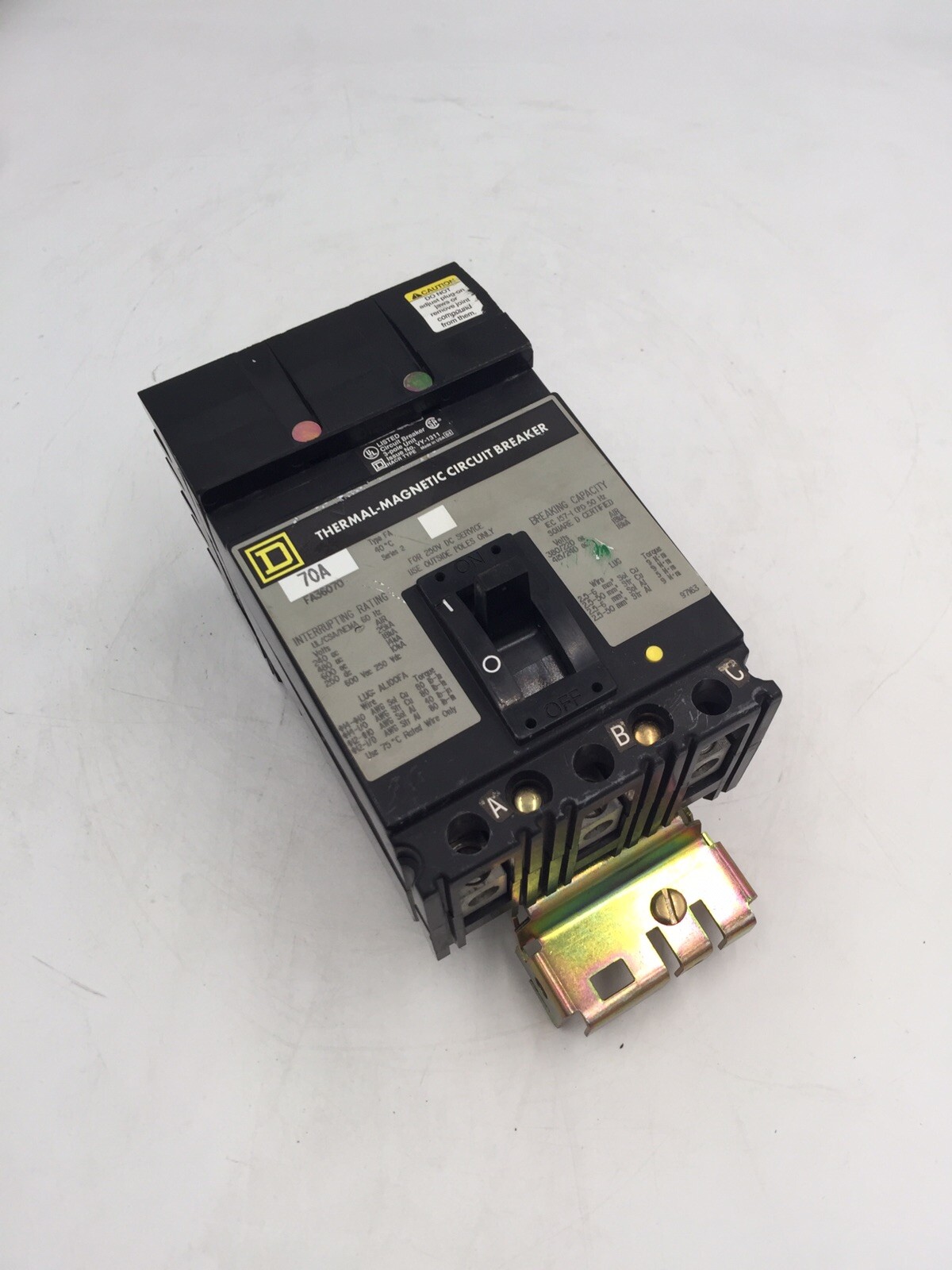 HOUSTON STOCK SQUARE D FA36070 TYPE FA 70 AMP REFURBISH FREE 2 DAY AIR BUY NOW
