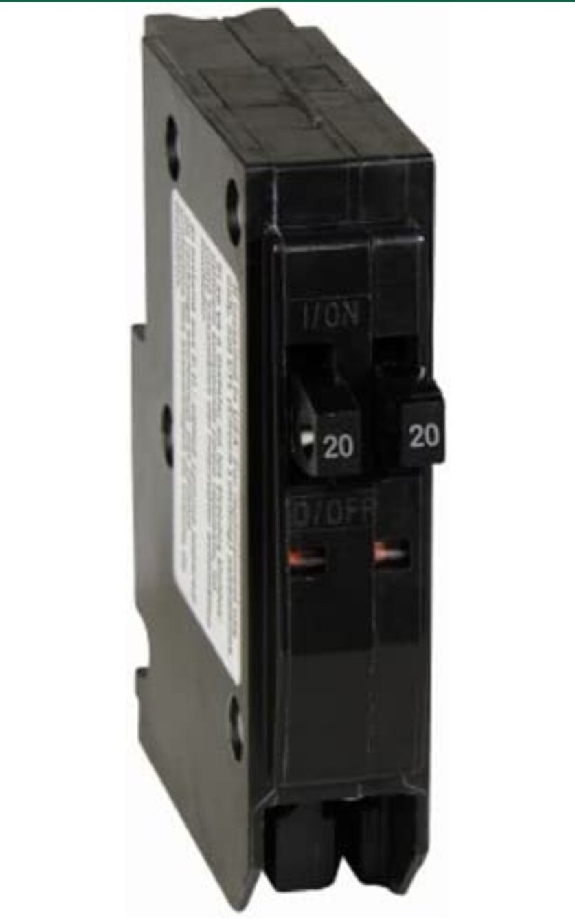 Square D QO2020CP 20A Single Pole Tandem Circuit Breaker-NEW-With Hook
