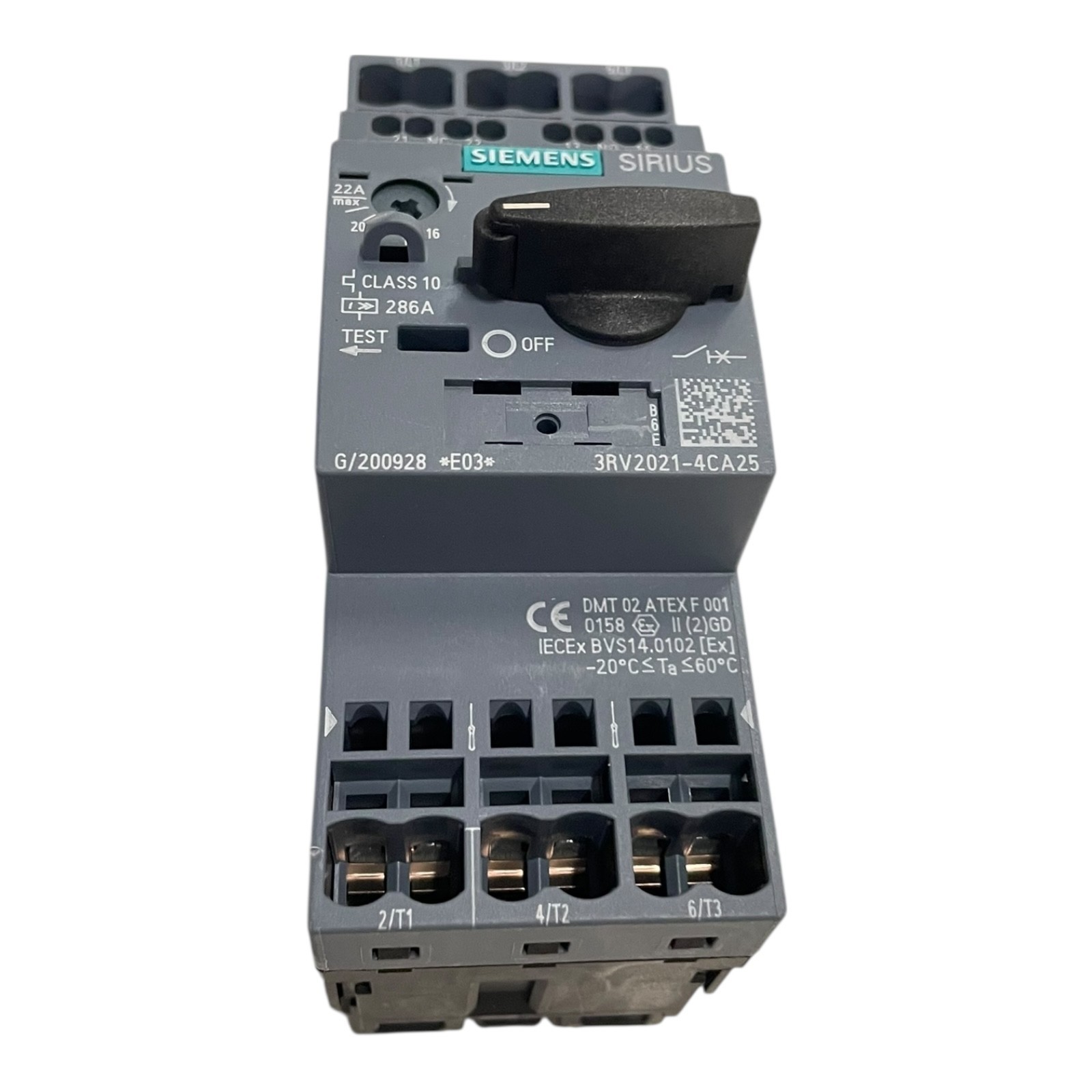 Siemens SIRIUS Circuit Breaker for Motor Protection 16…22A 3RV2021-4CA25