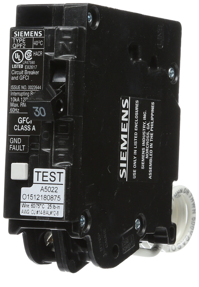 Siemens QF130A GFCI Breaker