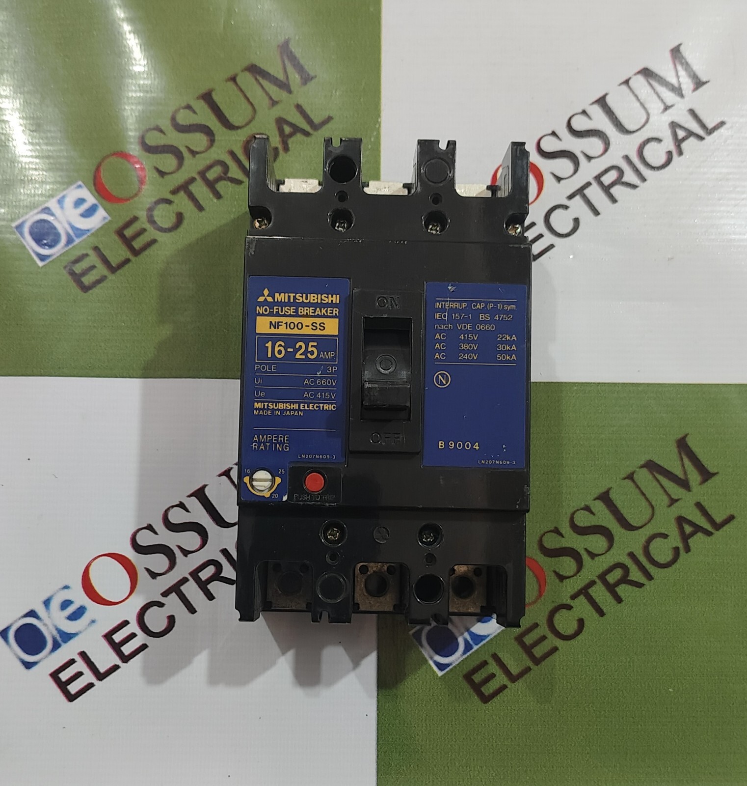 MITSUBISHI NF100-SS CIRCUIT BREAKER 25A 220VAC 50KA FREEFAST SHIPPING