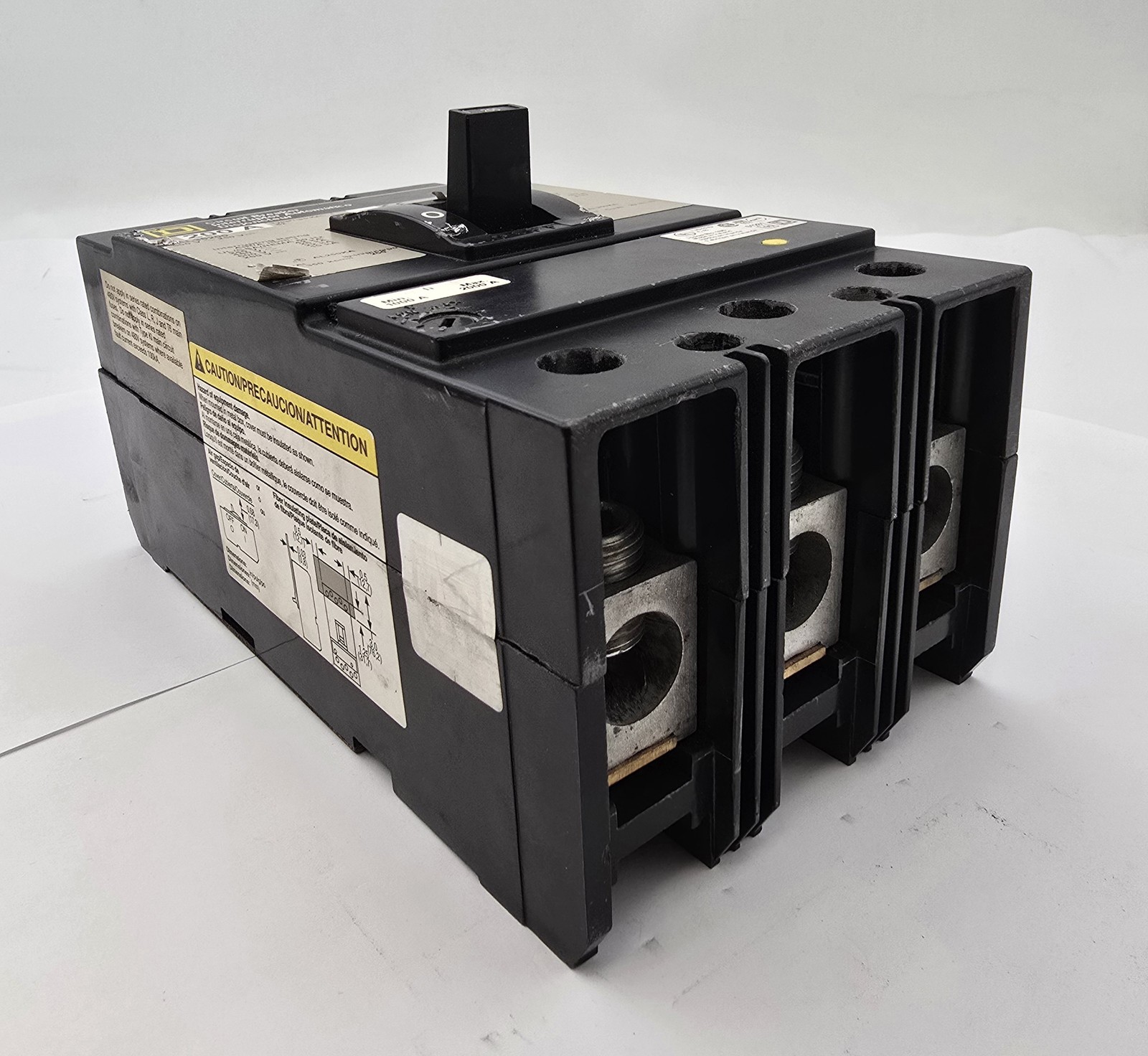 Square D KAL36200 Bolt On Circuit Breaker 200A 600VAC 250VDC HACR 50/60Hz
