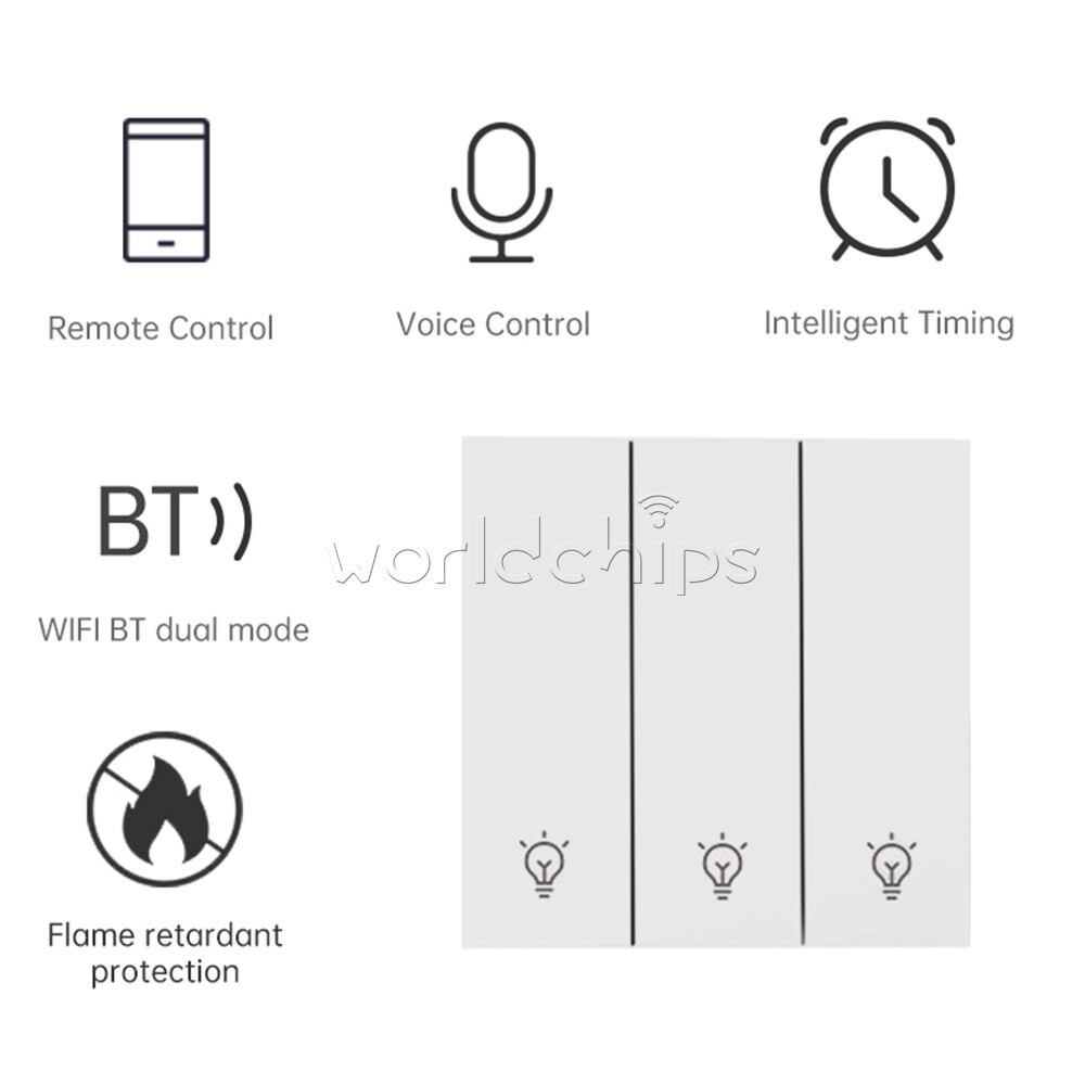 DH-315 Ewelink WiFi Smart Switch Light Control Panel Remote Control Wall Switch