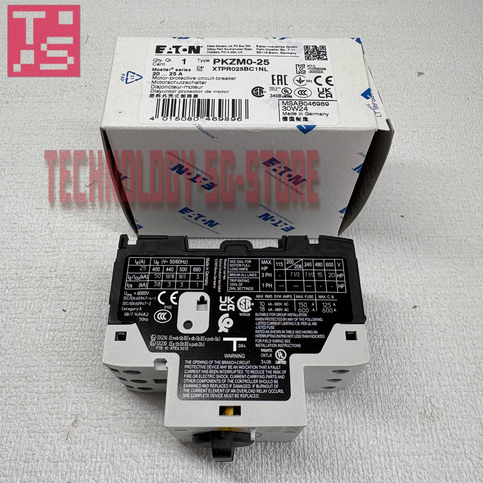 1PCS New Eaton Moeller PKZM0-25 Motor Circuit Breaker