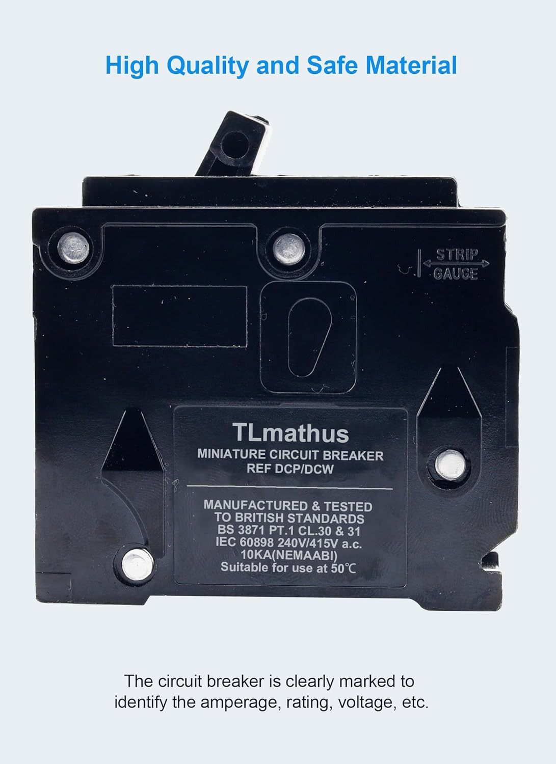 15 Amp 2 Pole Type QP Circuit Breaker Plug-In Mount Standard MCB Thermal Magneti