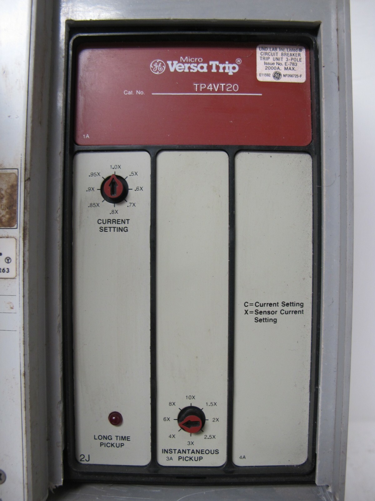General Electric TPVF6620 2000 Amp PowerBreak Breaker VersaTrip LI TPVF TP4VT20