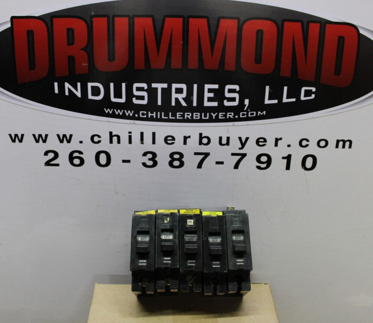 LOT OF 5 SQUARE D CIRCUIT BREAKER EHB14020 20 AMP 1-POLE 480/277 VAC