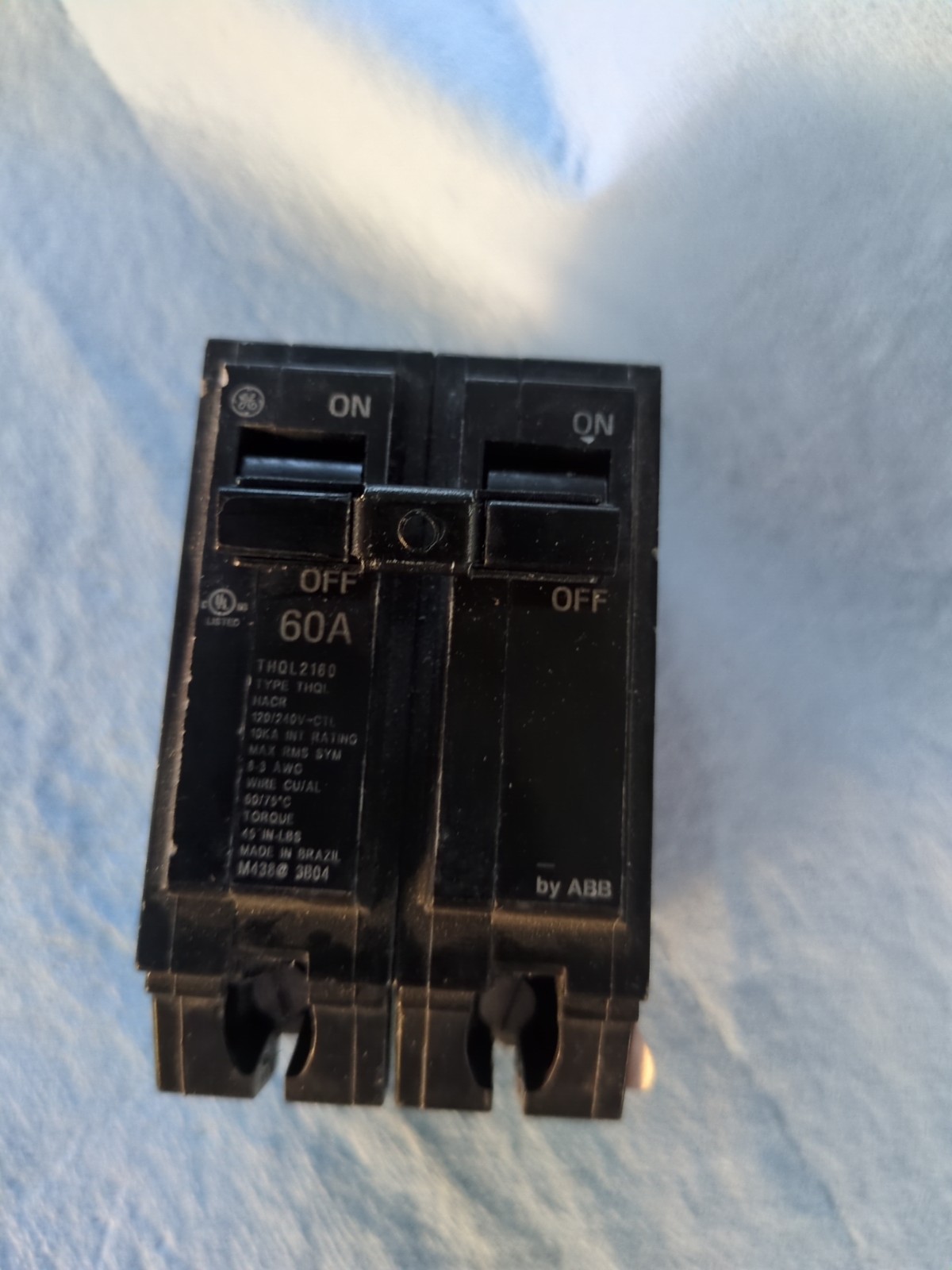 THQL2160 CIRCUIT BREAKER 60 AMP / 2 POLE GENERAL ELECTRIC 120/240V CTL