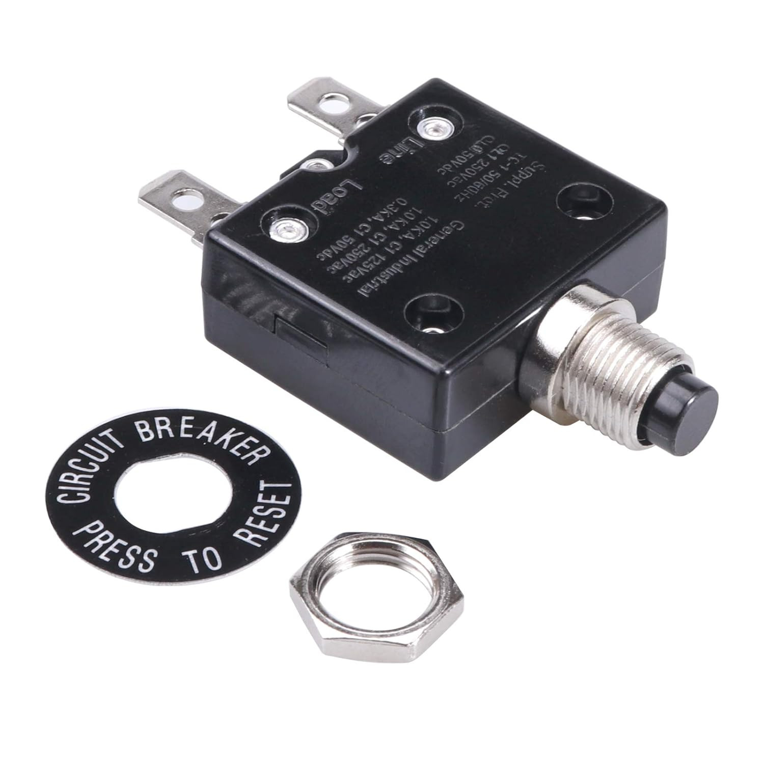 Thermal Circuit Breaker 20 Amps, Thermal Overload Protector L1 Series 125-250V A