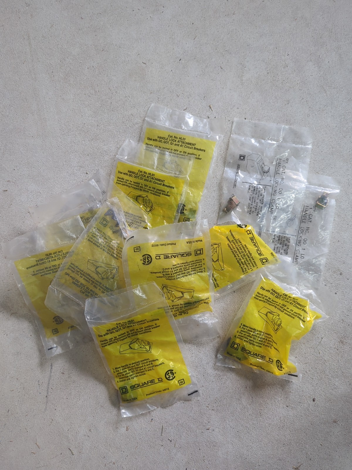 Lot of 13 Square D HLO1 Handle Lock-Off Attachment Kit for QO Circuit Breaker Ne
