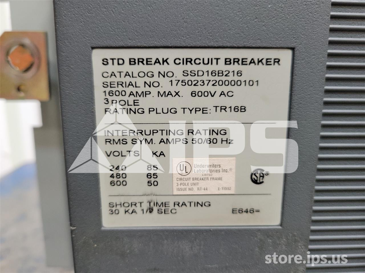 SSD16B216 – 1600A GE SSD POWER BREAK II EO/DO SKU021179