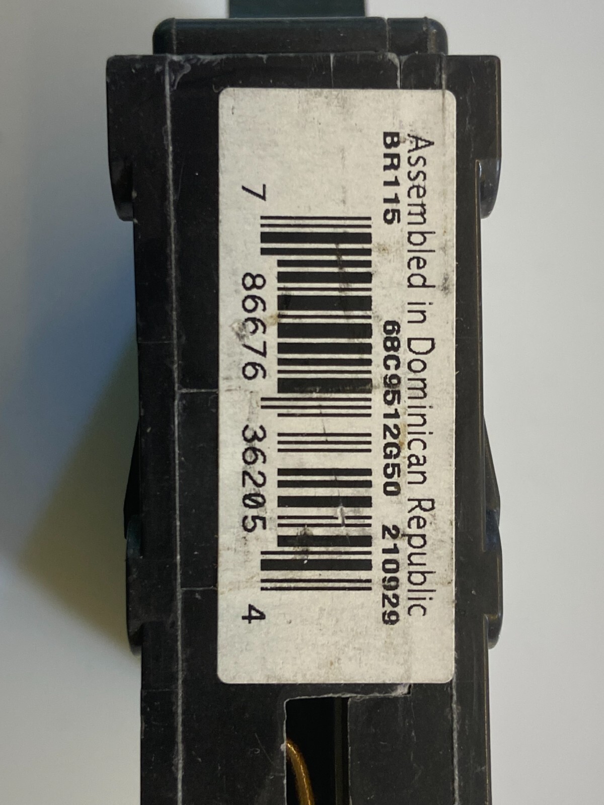Eaton Cutler-Hammer Westinghouse BR115 15-Amp 1-Pole Type-C115 Breaker TESTED OK