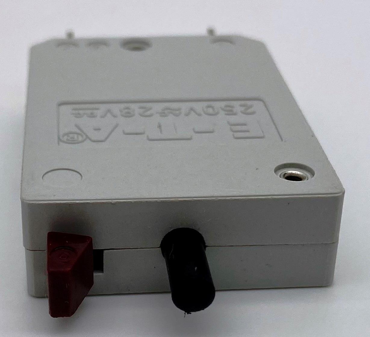 Qty 5, E-T-A 12-P10-H-KF Resettable 25 Amp Circuit Breakers, 250VAC, 28VDC, ETA