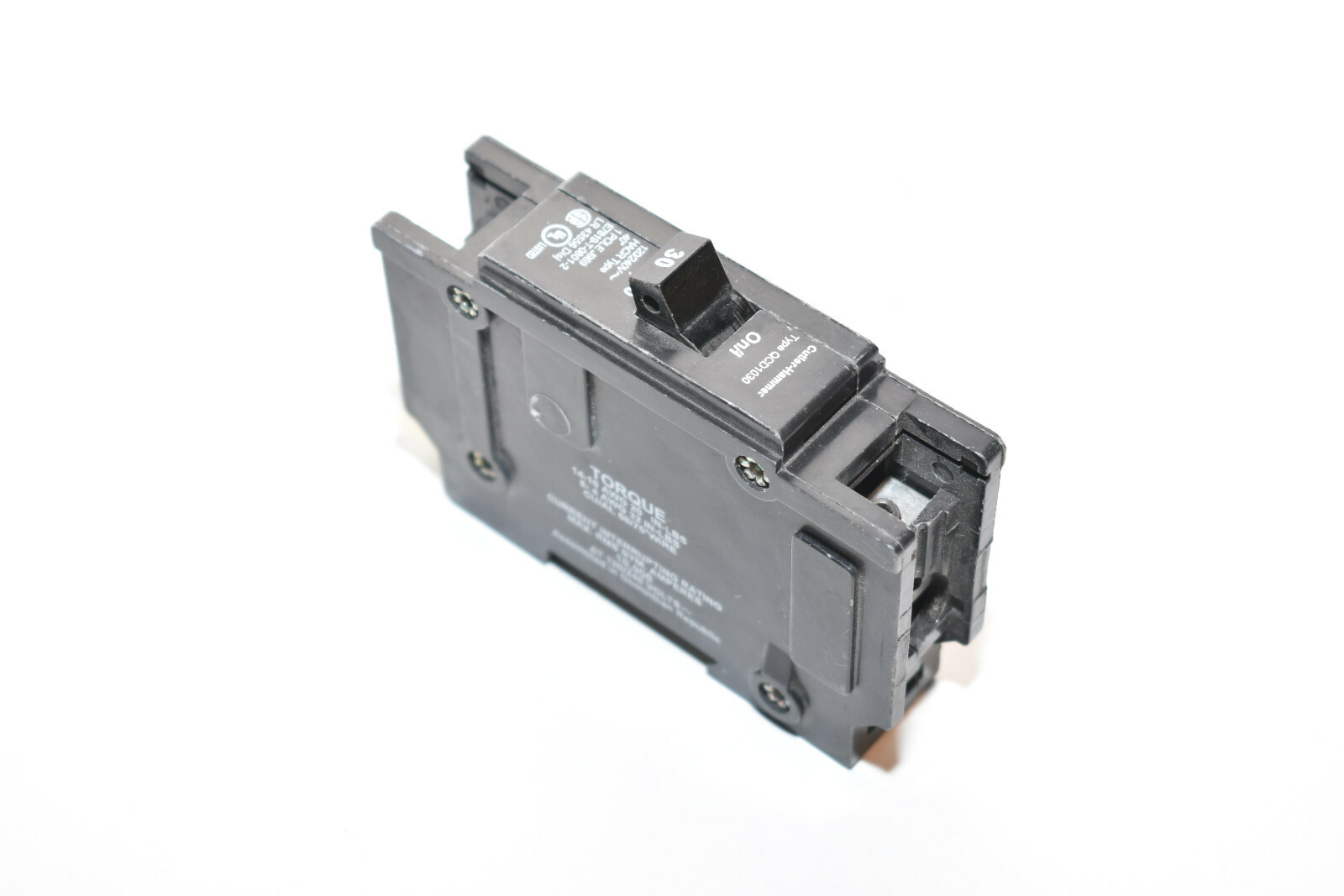 Cutler Hammer QCD1030 1 Pole 30A Circuit Breaker – Type HACR – 120/240V