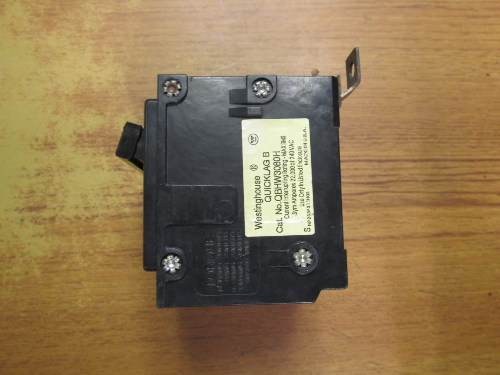 WESTINGHOUSE QUICKLAG CIRCUIT BREAKER 3P, 80A, CAT# QBHW3080H .. VS-787