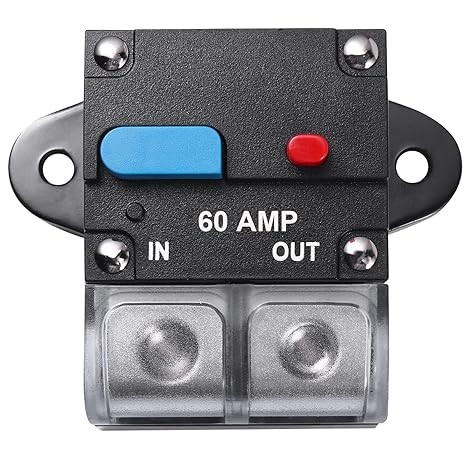 60 Amp Circuit Breaker Resettable Circuit Breaker Manual Reset Swit Style: 60A