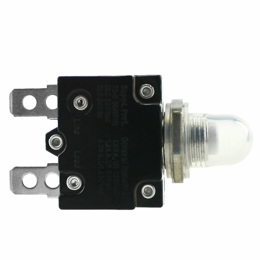 DC 50V 5-30A Push Button Manual Reset Thermal Circuit Breaker Overload Switch