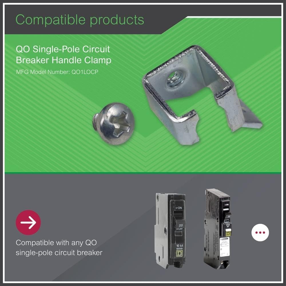 100A Square D QO Handle Lock-Off Kit – Compact & Easy to Install Safety Feature
