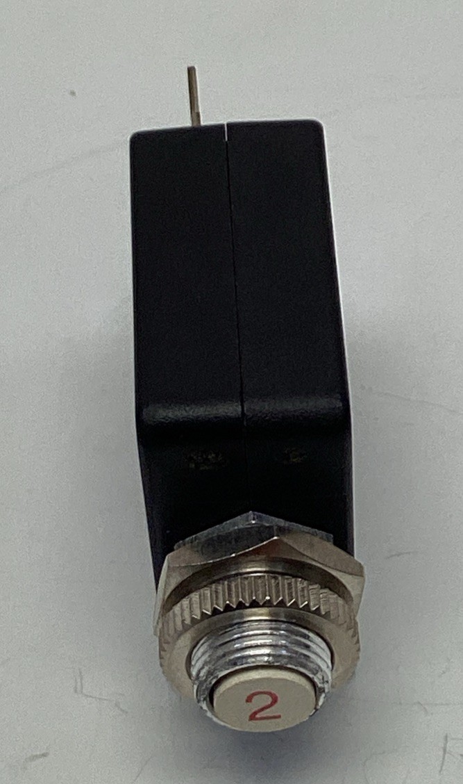 Potter & Brumfield W58-XB1A4A-2 2-Amp Circuit Breaker , Spade Terminals