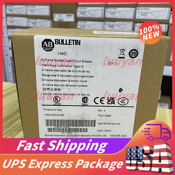 2023 NEW AB 3-Pole 480V Molded Case Circuit Breaker 140G-G2C3-C50 Free Shipping