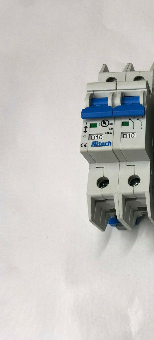 1-Piece NEW Altech D10 UL 489, E305318 Branch Circuit Breaker 2-Pole NEW NO BOX