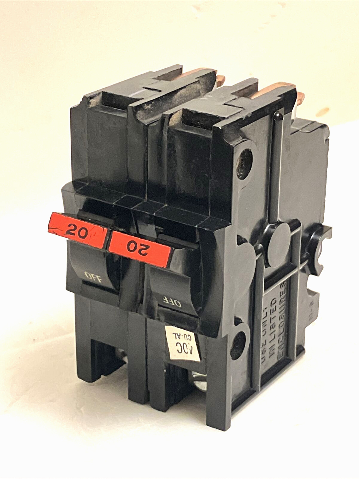 FPE NA220 20 AMP 2 POLE CIRCUIT BREAKER THICK NA-220 RED HANDLE 2P 20A