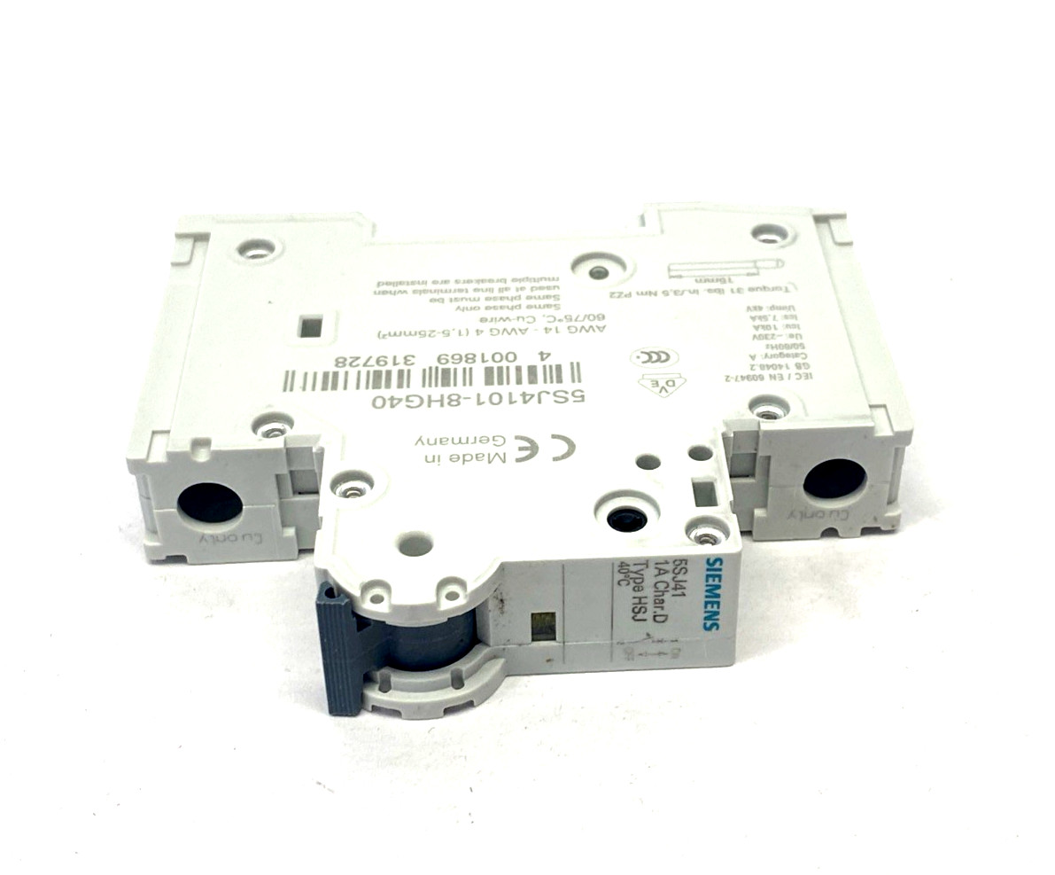 Siemens 5SJ4101-8HG40 Miniature Circuit Breaker 240V 14kA 1P 1A