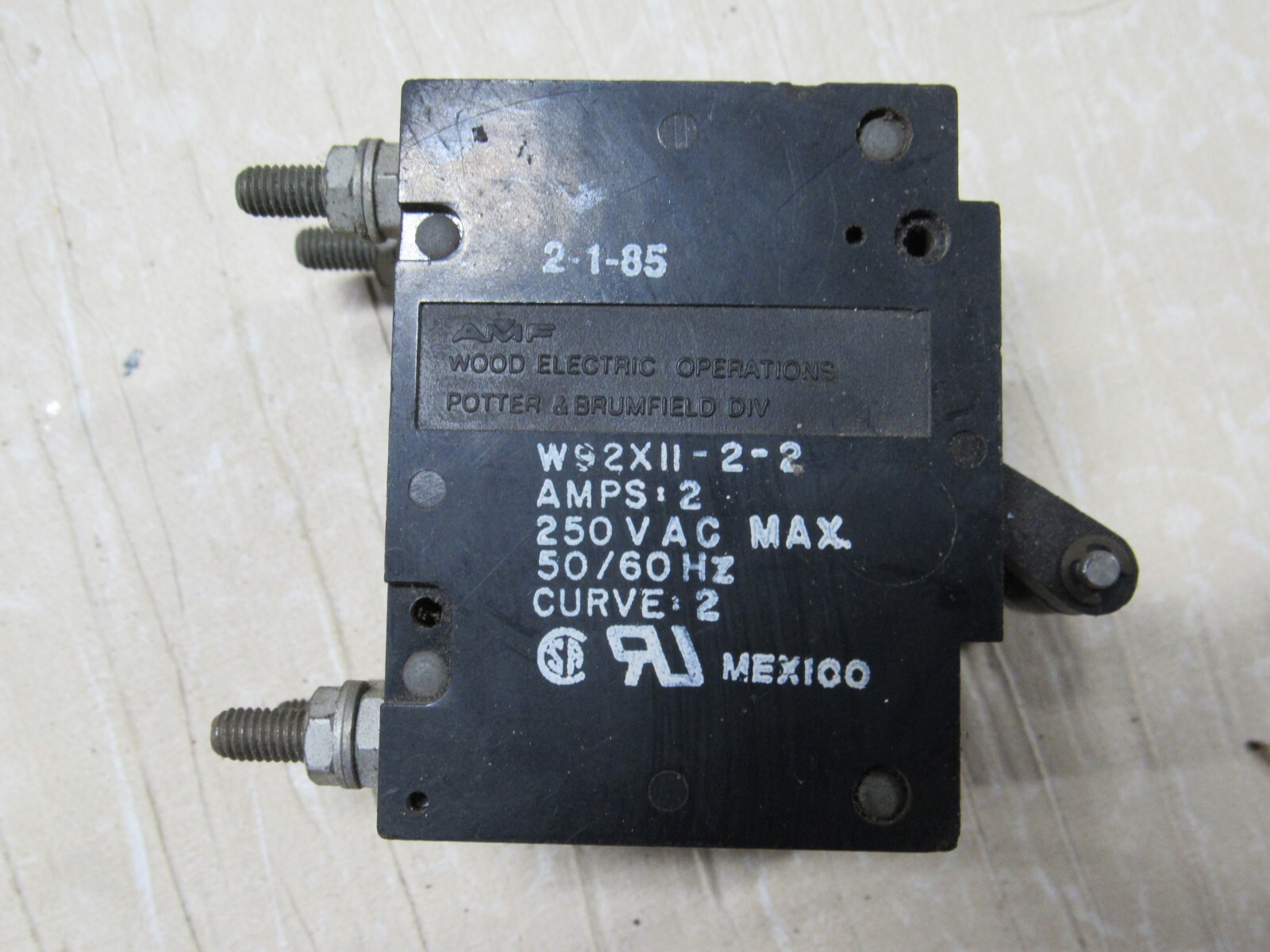 AMF Potter & Brumfield w92x11-2-2 Circuit Breakers