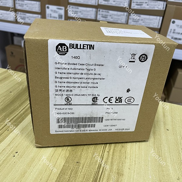 NEW Allen-Bradley 140G-G2C3-C50 3-Pole 480V Molded Case Circuit Breaker