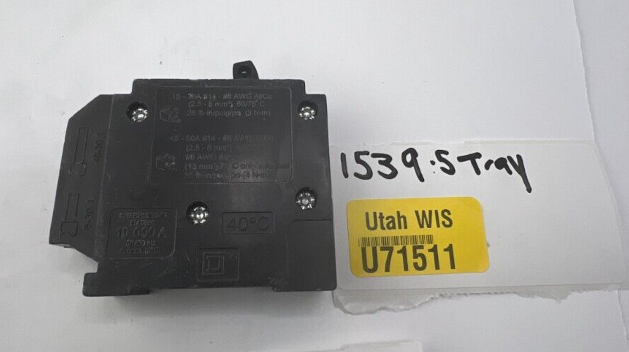 (QTY 3) Square D Circuit Breaker 15A 50/60Hz 120/240V HOMT1515