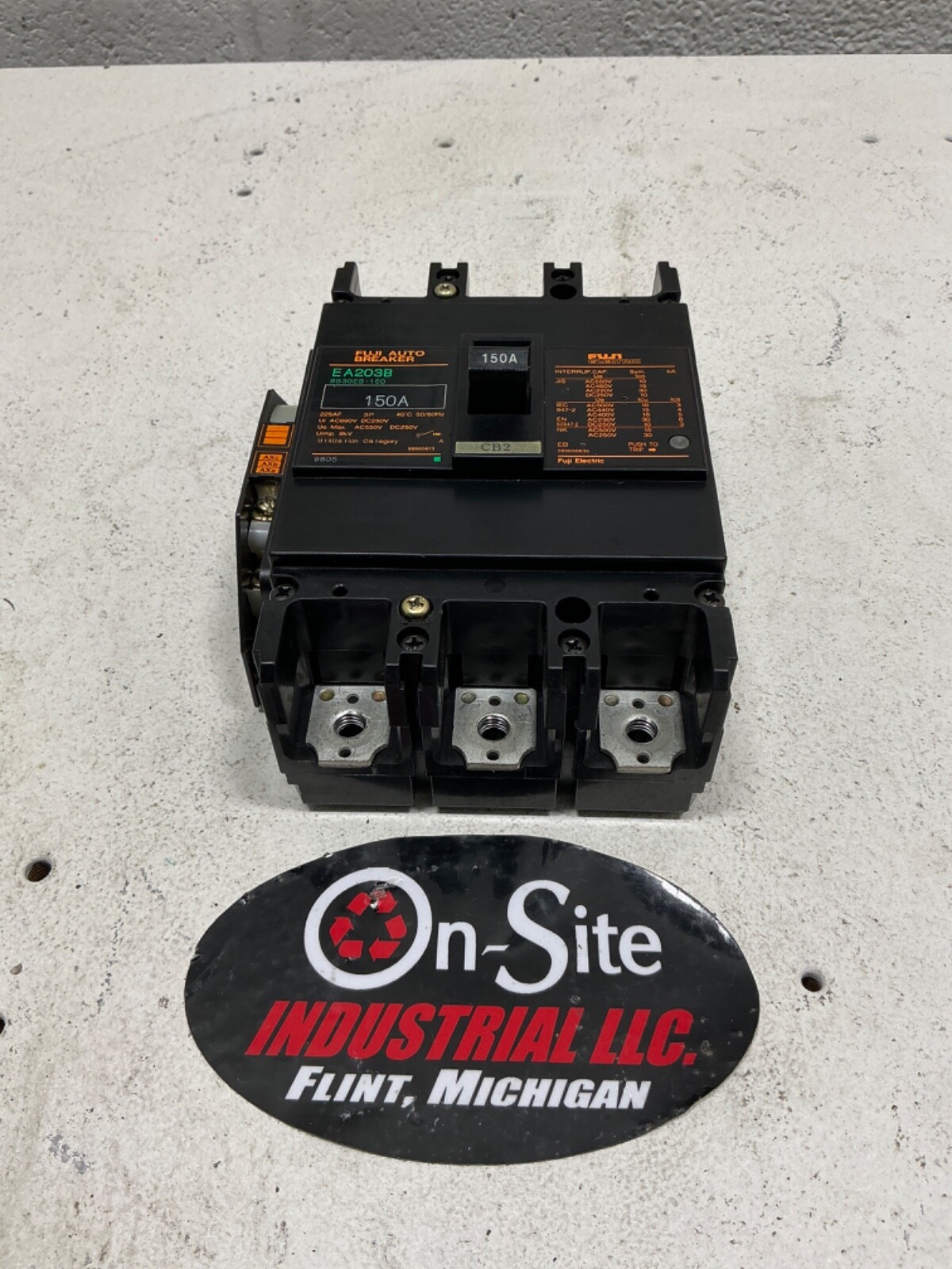 FUJI EA203B AUTO CIRCUIT BREAKER 3 POLE 150 AMP