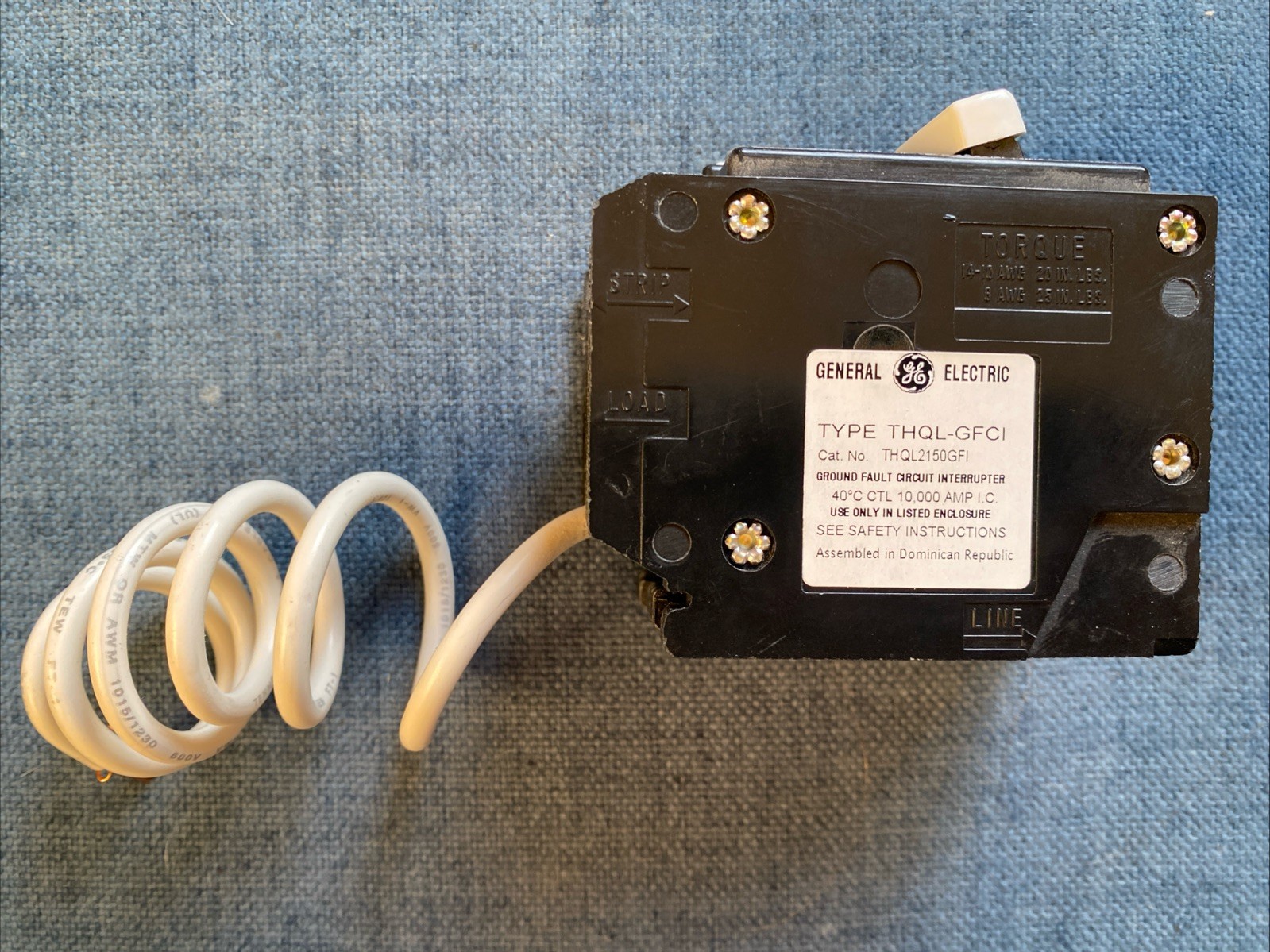 GE 50 Amp 240-Volts Double Pole Ground Fault Breaker with Self-Test