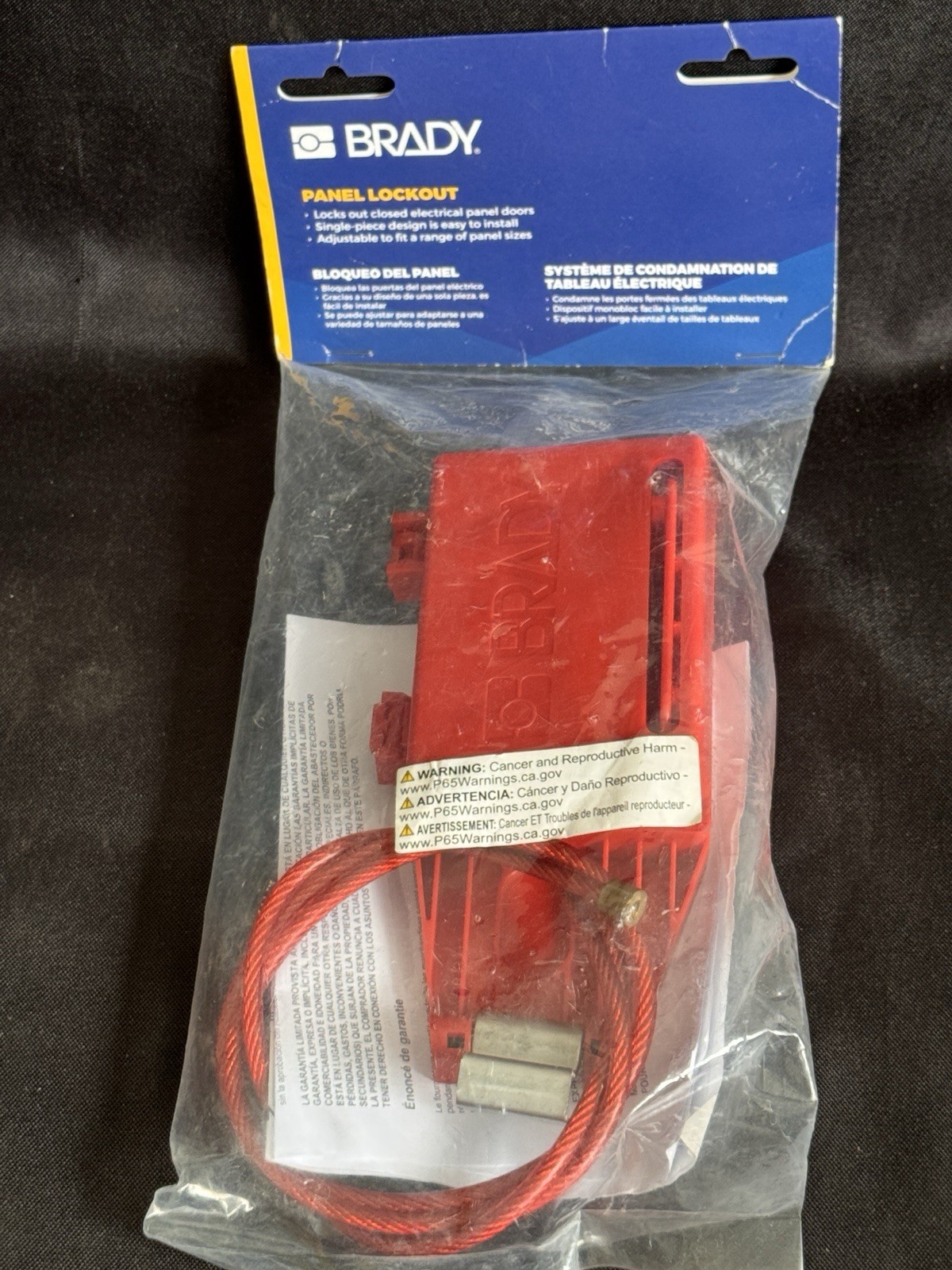 Brady 151633 Circuit Breaker Lockout, Electrical Panel, Abs Plastic/Stainless