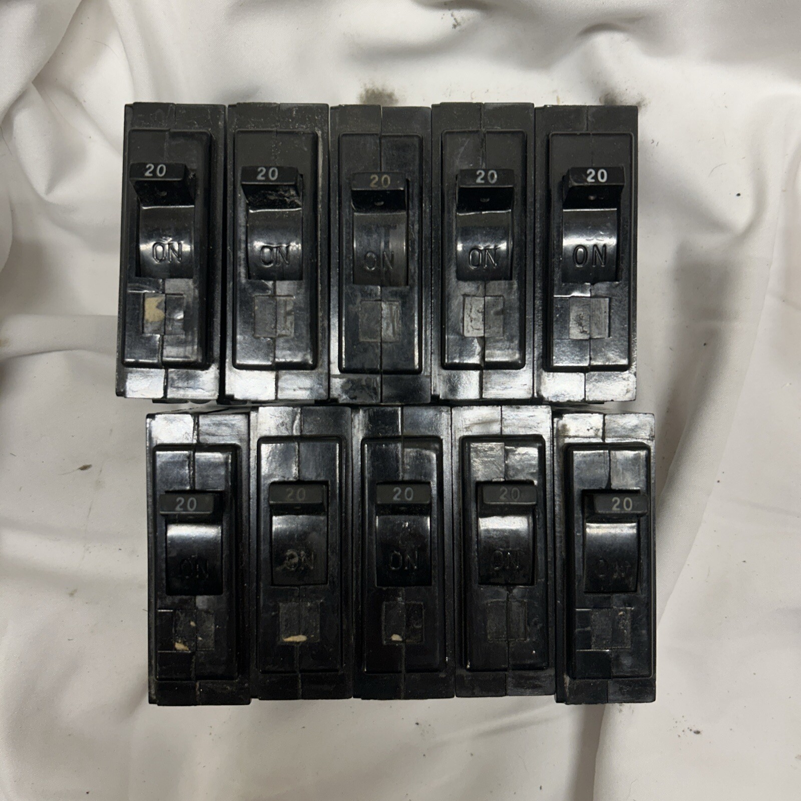 (10-Pack) GE TQL1120 20-Amp 1-Pole TQL-AC Circuit Breaker 20A 1P – Lot of (10)