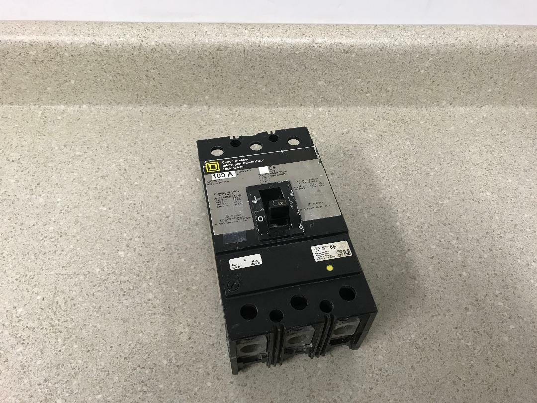 Square D Circuit Breaker KAL36100 100A 3P