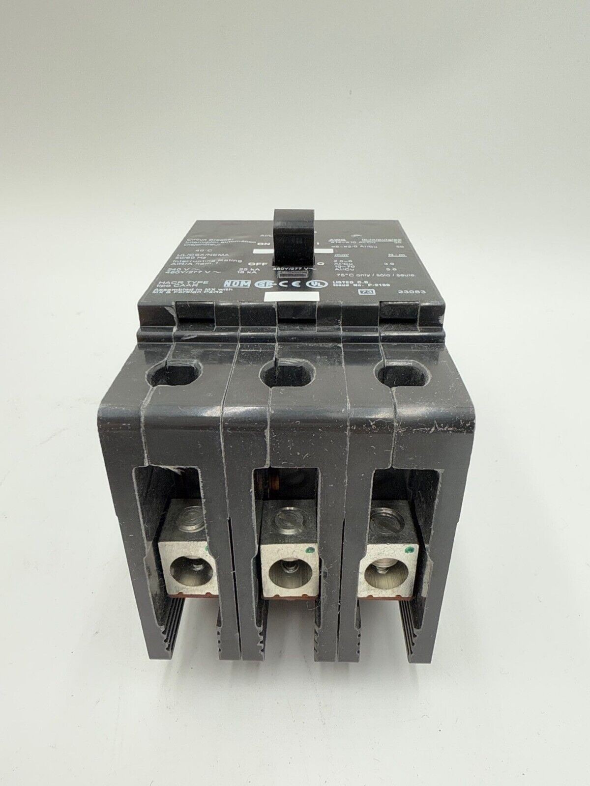 Square D EDB34125 Bolt On Circuit Breaker 125A 3P 480/277V EDB 125 Amp 3Pole New