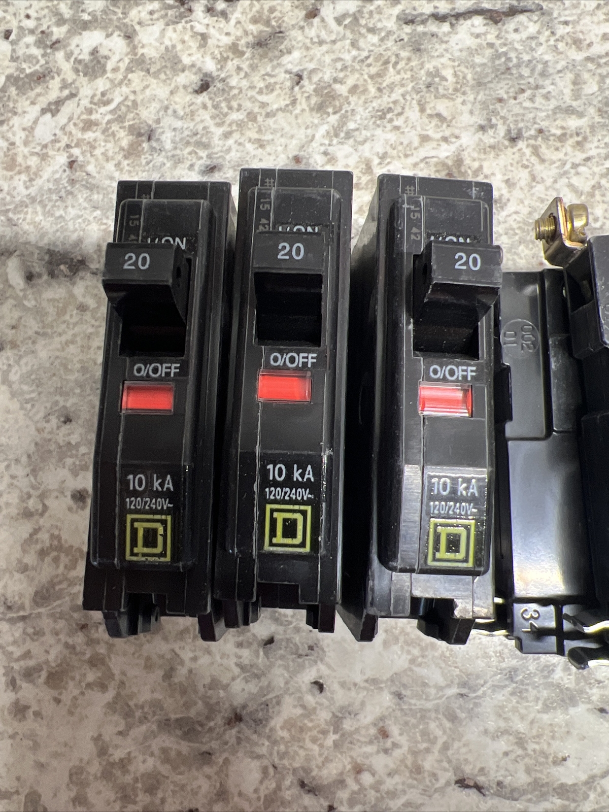 Lot Of(6) NEW Square D Circuit Breaker Plug-in DP-4075 1 Pole 20 Amp TYPE TIPO