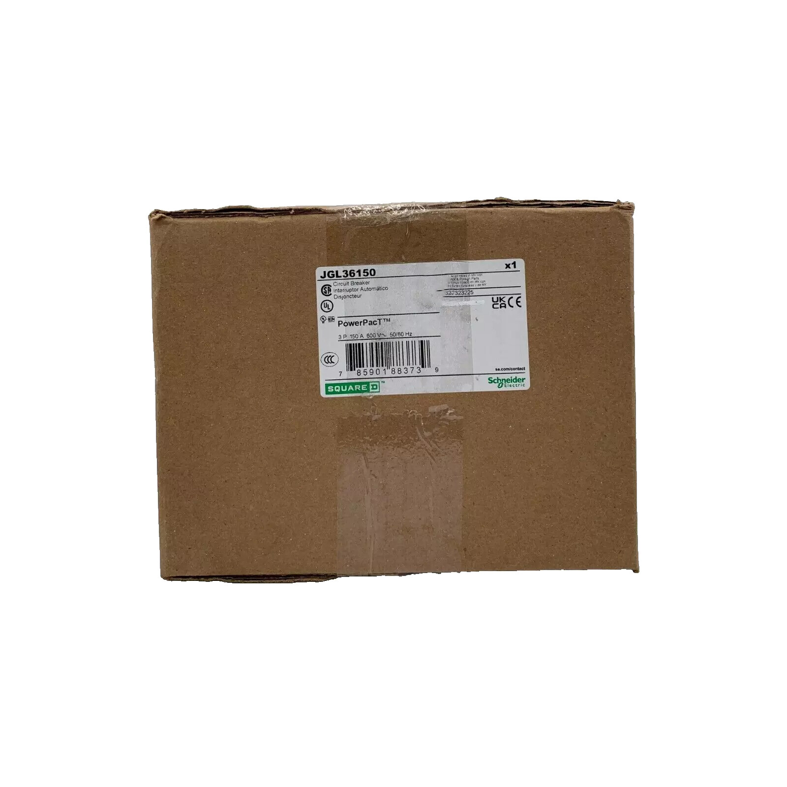 NIB – Square D – JGL36150 – 150A, 3-Pole Powerpact J Circuit Breaker
